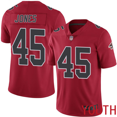 Atlanta Falcons Limited Red Youth Deion Jones Jersey NFL Football #45 Rush Vapor Untouchable